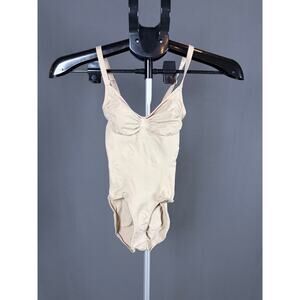 SKIMS Seamless Sculpt Mid-Thigh Bodysuit Sand XS NWOT